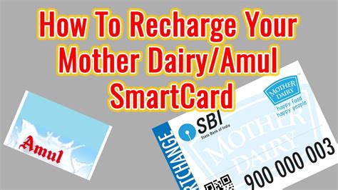 amul smart card recharge|How To Recharge Mother Dairy/Amul SBI SmartCard Online!.